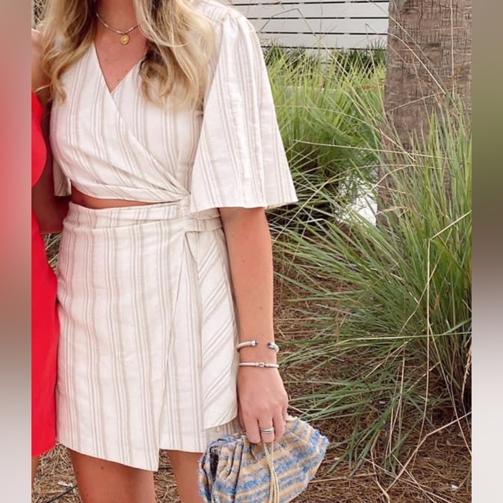 Zara Cutout Rustic Dress Shirt | Size Small